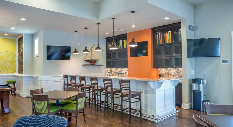 An inviting glimpse inside the vibrant kitchen of the Millville by the Sea community center.
